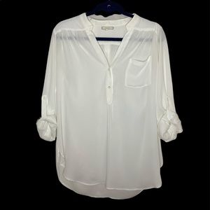 White Loose Fitted Blouse